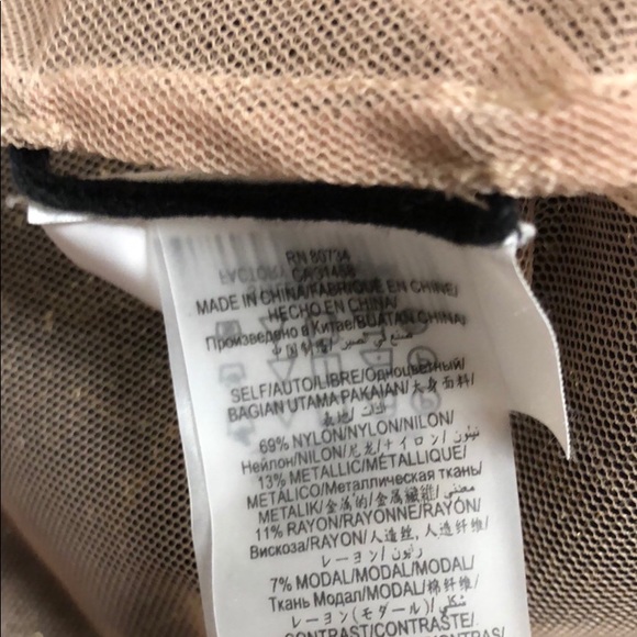 BCBG MaxAzria Mady Metallic Lace Camisole XS - Picture 6 of 7